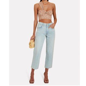 NWT Slvrlake Sophie Crop Straight Leg Organic Cotton Jeans sz 30